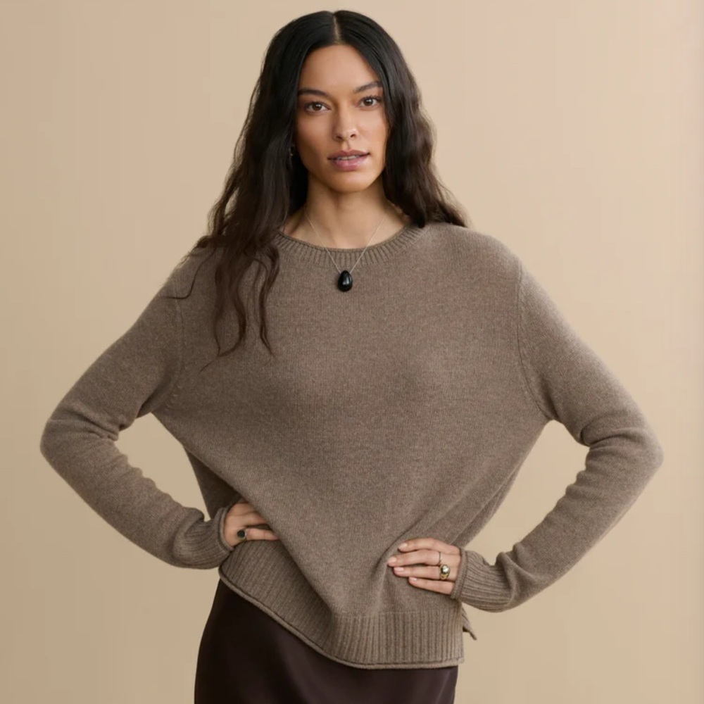 Jenni Kayne Elegant Everyday Brown Women's Sweater